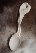 EAGLE, CARVED SPOON - DISHES, SPOONS, COOPERAGE