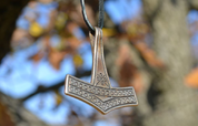 LARGE THOR'S HAMMER, ROMERSDAL, DENMARK, BRONZE, PENDANT - BRONZE HISTORICAL JEWELS