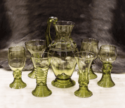 LIVIA, HISTORISCHES GLASSET 6 + 1 - REPLIKEN HISTORISCHER GLAS
