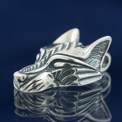 WARG, NORDISCHER WOLF, ANHÄNGER AG 925 - ANHÄNGER - SCHMUCK, SILBER