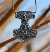 TÓR, HAMMER DES THOR, SILBER 925 - ANHÄNGER - SCHMUCK, SILBER