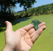 ELVEN LEAF PENDANT, TIN ALLOY - DRAGON FANTASY AMULETS