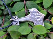 NECRO-ORGANISCHES THORS HAMMER, STERLING SILBER 925, 15 G - ANHÄNGER - SCHMUCK, SILBER