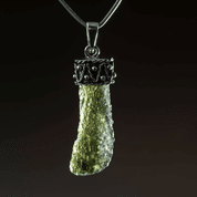 NORICA, MOLDAVIT, ANHÄNGER, SILBER 925 - MOLDAVITE