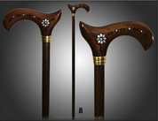 INLAY, FOLK - WALKING STICK, CANE - WALKING CANES