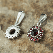 PERSIDA, GARNET, CZECH JEWEL, STERLING SILVER - GARNET JEWELRY - CZECH MADE