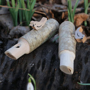 HOLZ-KUCKUCKSPFEIFE MIT HOLZVOGEL - HOLZFIGUREN