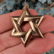 DAVID'S STAR, AMULET, BRONZE - PENDANTS, NECKLACES