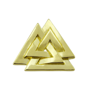 VALKNUT, VIKING PENDANT, 14K GOLD - SCHMUCK AUS GOLD