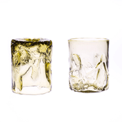 WHISKEY GLASS SET, 2 GLASSES, GREEN FORREST - REPLIKEN HISTORISCHER GLAS