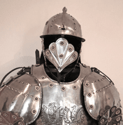 RENAISSANCE SUIT OF ARMOUR, ETCHED ARMOUR, CUSTOM MADE - VOLLRÜSTUNGEN