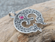 GROSSE MÄHRISCHE LUNETTE, NITRA, ANHÄNGER, SILBER 925 - ANHÄNGER - SCHMUCK, SILBER