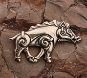 COLLACH - CELTIC BOAR PENDANT, BRONZE - PENDANTS, NECKLACES