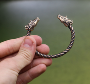 FIANNA, CELTIC DEER, BRONZE BRACELET - VIKING, SLAVIC, CELTIC BRACELETS - BRONZE AND BRASS