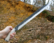 DAGUR, GESCHMIEDETE WIKINGER SCRAMASAX - LANGEN MESSER, SACHSE