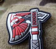 AXE OF DWARF PATCH, FULLCOLOR / JTG 3D RUBBER PATCH - PATCHES UND MARKIERUNG