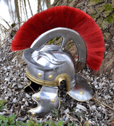 ROMAN HELMET WITH RED PLUME - ROMAN AND CELTIC HELMETS