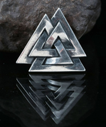 VALKNUT, PENDENTIF VIKING D'ARGENT, AG 925 - PENDENTIFS