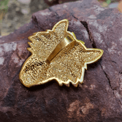VUK, WOLF PENDANT GOLD PLATED - GILDED JEWELRY