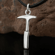 GEOLOGICAL HAMMER, SILVER PENDANT - PENDANTS