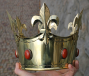 REX, MEDIEVAL CROWN, BRASS - CROWNS AND TIARAS