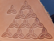 CELTIC TRIQUETRA, LEATHER STAMP - LEATHER STAMPS