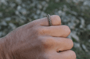 VIKING BRAIDED RING, BRONZE - BRONZE HISTORICAL JEWELS