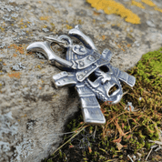 SAMURAI ANHÄNGER, SILBER - ANHÄNGER - SCHMUCK, SILBER