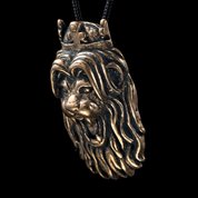 LION'S HEAD, BRONZE PENDANT - BRONZE HISTORICAL JEWELS