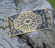 BELTANE, BRASS HAIR BROOCH, IRELAND - CELTIC BRASS JEWELS, IMPORT FROM IRELAND