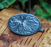 WOLF, LARGE MEDAILON, TALISMAN, AMULET - VIKING PENDANTS