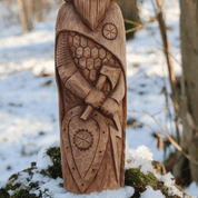 PERUN, HAND CARVED STATUE - HOLZFIGUREN