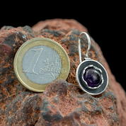 SALLY, EARRINGS, AMETHYST, SILVER - EARRINGS WITH GEMSTONES, SILVER