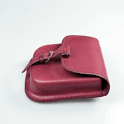 GENTLEMAN, LEATHER BELT BAG - RED - BAGS, SPORRANS