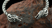 DRAIG - CELTIC DRAGON, STERLING SILVER BRACELET, 39 G. - BRACELETS