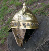 KELTISCHE FANTASIE HELM, MESSING - ROMÄNISCHE UND KELTISCHE HELME