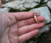 WOLF CLAW, PENDANT, BRONZE - ANIMAL PENDANTS