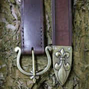 MEDIEVAL LONG BELT, FLEUR DE LIS - BELTS