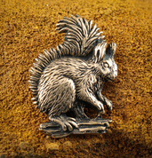 SQUIRREL, PENDANT, BRONZE - ANIMAL PENDANTS