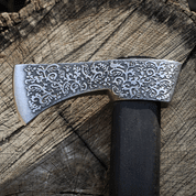 FLORA VALASKA TRADITIONAL FORGED CARPATHIAN AXE - ETCHED - AXES, POLEWEAPONS