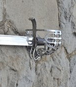 SCOTTISH BASKET HILT BROADSWORD, REPLICA OF AN ORIGINAL SWORD FOR PRACTICAL USAGE - FALCHIONS, SCOTLAND, OTHER SWORDS