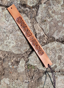 RONN, CARVED LEATHER BRACELET - WRISTBANDS