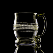 BEER GLASS, GREEN, HISTORICAL REPLICA - HISTORICAL GLASS
