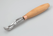 K8A/14 – COMPACT SHORT BENT GOUGE. SWEEP №8 FOR BOWLS OR KUKSA - GESCHMIEDETE SCHNITZMEISSEL