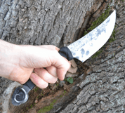 MABON, FORGED RAM'S HEAD KNIFE, BLACK - KNIVES