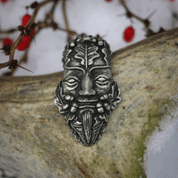 OAK GREEN MAN, TIN PENDANT - CELTIC PENDANTS