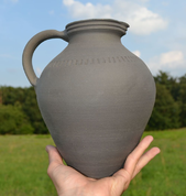 MEDIEVAL JUG, BUDWEISS, BOHEMIA, XIV. CENTURY - HISTORICAL CERAMICS