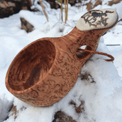 HIRVI KUKSA, BIRCH BOWL FROM LAPLAND - DISHES, SPOONS, COOPERAGE