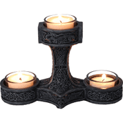 THOR'S HAMMER TEA LIGHT HOLDER 18.5CM - FIGUREN, LAMPEN