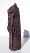 VELES, SLAVIC GOD, CARVED WOODEN FIGURINE - WOODEN STATUES, PLAQUES, BOXES
